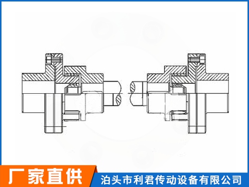 包头LXQ接中间轴球铰型星形弹性联轴器